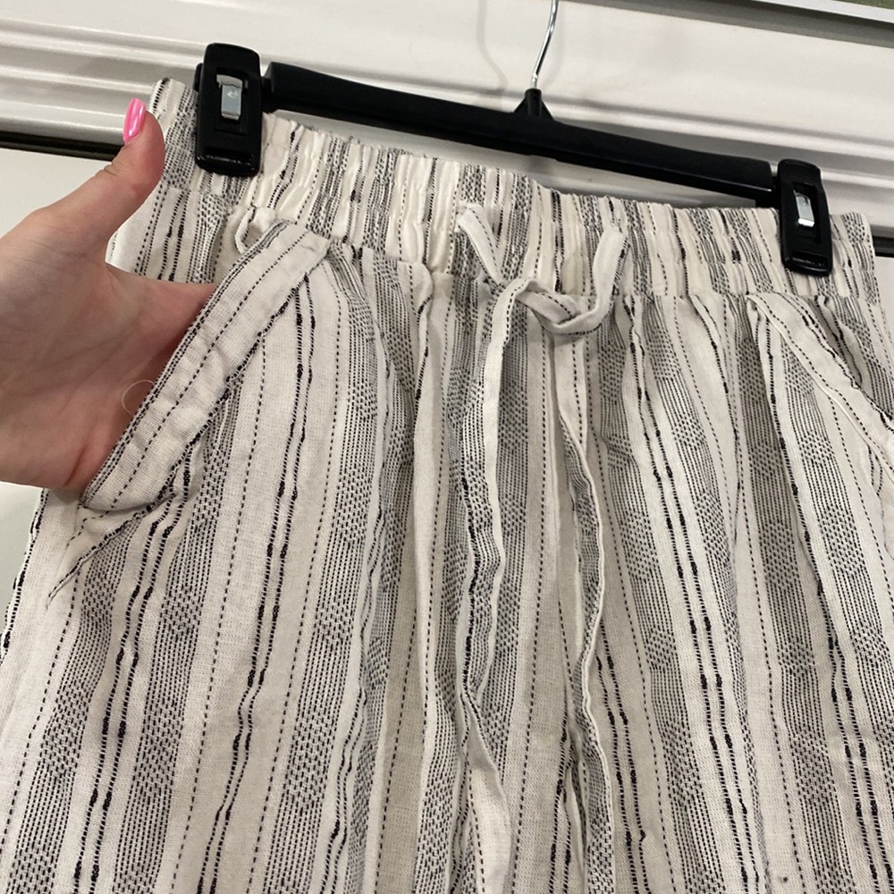 Women’s striped linen pants - Picture 3 of 5